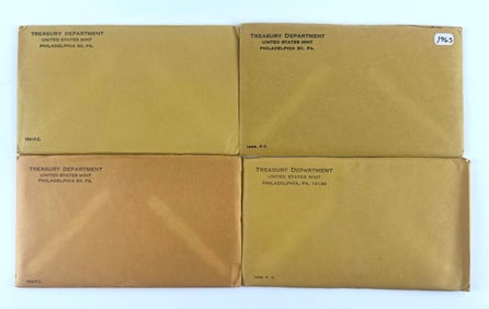 Group of 4 Philadelphia Mint US Proof Coin Set