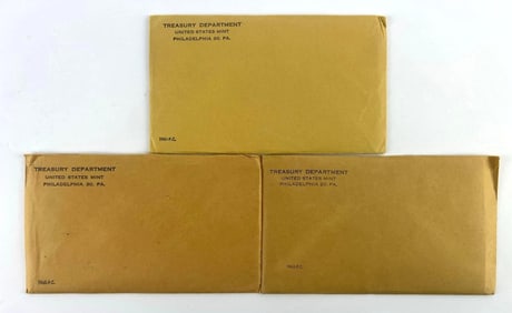 Group of 3 Philadelphia Mint US Proof Coin Set