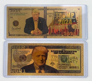 2024 and 2021 US Presidential Donald J Trump Dollars