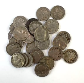 Group of 27 Buffalo Nickels