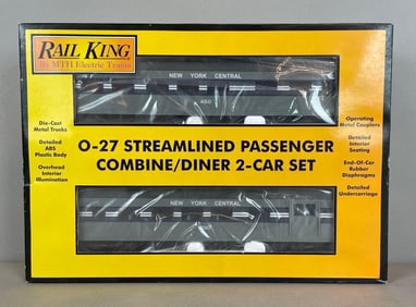 MTH Rail King O Scale NY Central Passenger Car Set