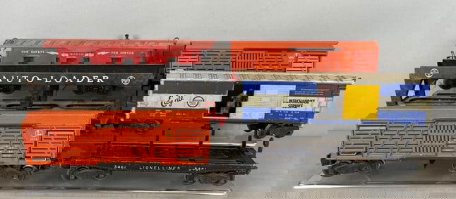 Group of Lionel O Scale Train Cars