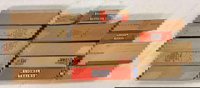 Group of Empty Lionel O Scale Model Train Shipping Boxes