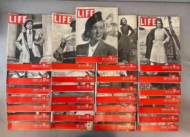 Group of 1942 / 43 Life Magazines