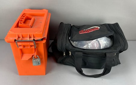 Group of Assorted Firearm Accessories in Containers