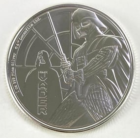 2022 $2 NIUE Darth Vader 1oz. .999 Fine Silver