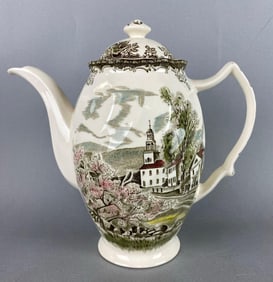 The Friendly Village by Johnson Bros Porcelain Tea Pot
