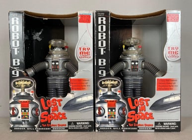 Group of 2 Lost in Space Robot B9 Electronic Figures