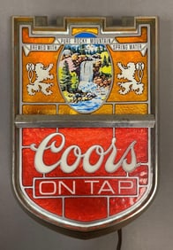 Vintage Coors on Tap Light-Up Beer Advertising Sign