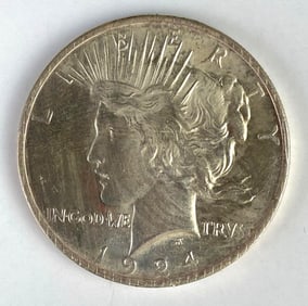 1924 US Peace Silver Dollar