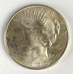 1925 US Peace Silver Dollar