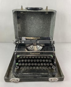 Vintage Underwood Champion Typewriter and Case