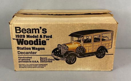 1983 Beams 1929 Model A Ford Woodie Station Wagon Decanter