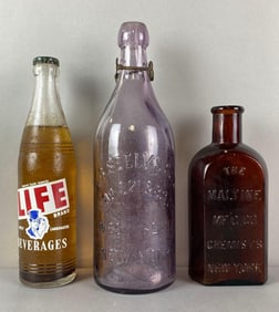 Group of 3 Vintage Bottles