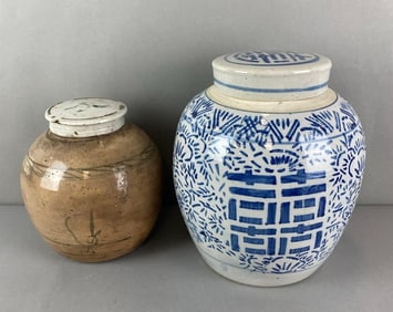 Group of 2 Ginger Jars