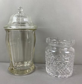 Group of 2 Glass Jars