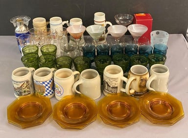 Large Group of Kitchen Glassware
