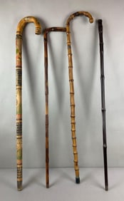 Group of 4 Walking Canes
