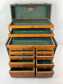 Antique National Cabinet Company Tool Chest Gideon Sibley, Dental Supplies Chicago