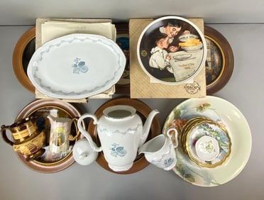 Group of 6 Norman Rockwell Plates and More