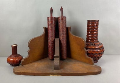 Group of 5 Assorted Decor Items