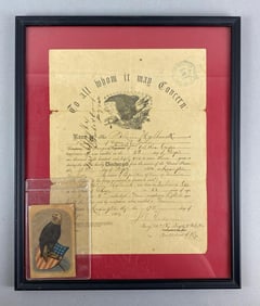 Group of 2 Civil War Items