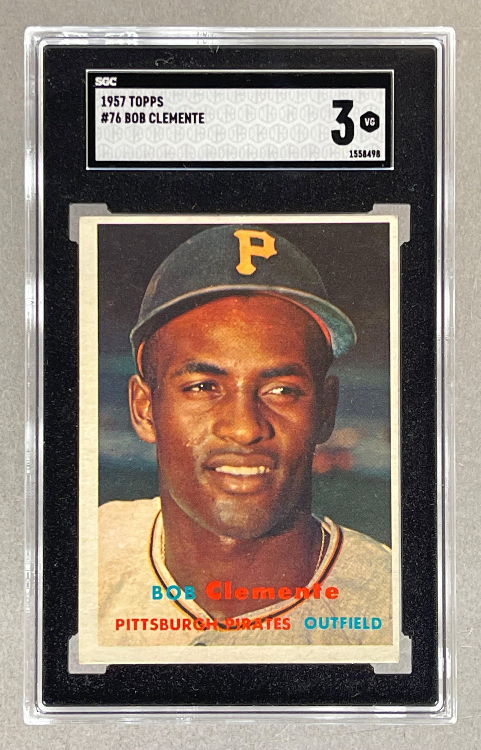 1957 Topps Bob Clemente #76 SGC 3 (1 of 2)