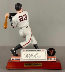 Bobby Thomson Signed Sports Impression Figurine Statue #273