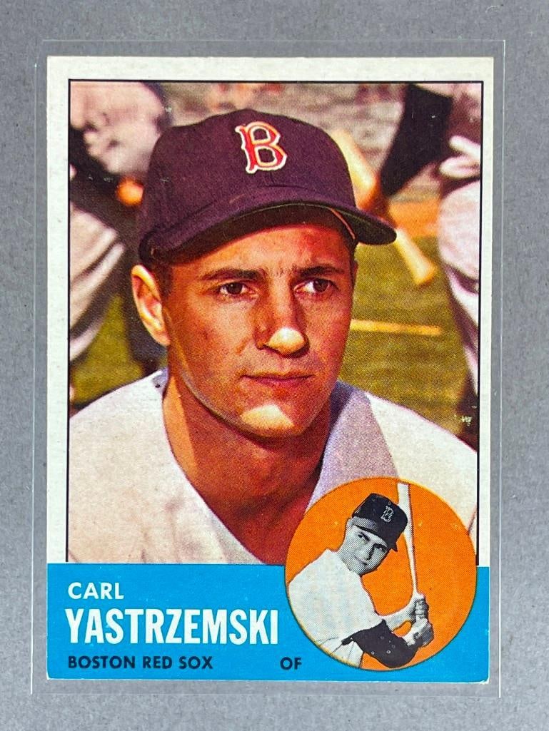 1963 Topps Carl Yastrzemski #115: 1963 Topps Carl Yastrzemski #115, EX ,Sharp looking card