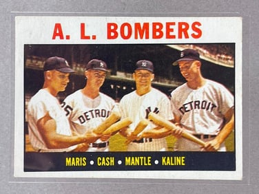 1964 Topps AL Bombers Maris, Cash, Mantle, Kaline #331