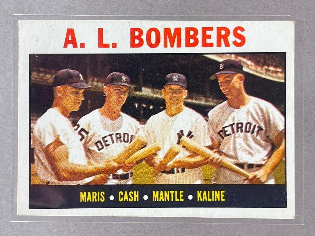 1964 Topps AL Bombers Maris, Cash, Mantle, Kaline #331 (1 of 2)