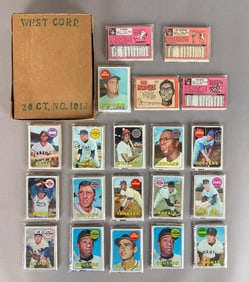 1969 Topps Baseball West Corps Cello Fun Pack Box of 20 with Stars Showing