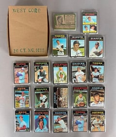 1971 Topps Baseball West Corps Cello Fun Pack Box of 20 with Stars Showing