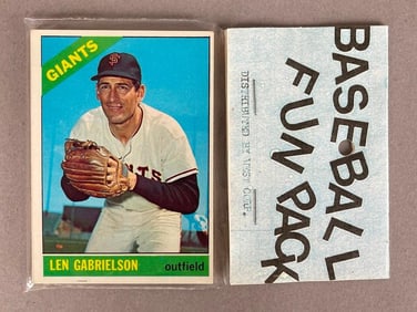 1966 Topps Baseball Cello Fun Pack