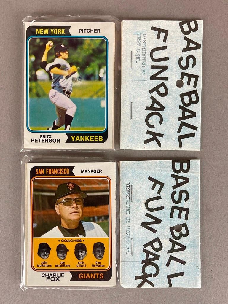 2 - 1974 Topps Baseball Cello Fun Pack (1 of 2)