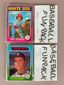 2 - 1975 Topps Baseball Cello Fun Pack