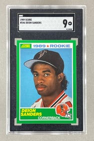 1989 Score Deion Sanders #246 SGC 9 Rookie