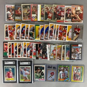 60+ Joe Montana Cards with Graded Rookie