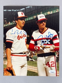 Cal Ripken Jr. and Ron Kittle Signed 8 x 10 Photo with JSA COA
