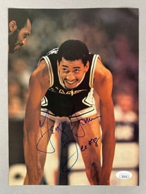 George Gervin Ice Signed Magazine Photo with JSA COA