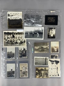 Group of Vintage Illinois and Iowa Baseball Photos