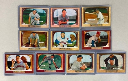 10 - 1955 Bowman Baseball HOFs Cards