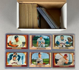 125+ 1955 Bowman Baseball Cards with HOFs, High Numbers