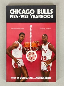 1984 - 85 Chicago Bulls Yearbook Michael Jordan 1st Year
