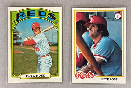 1972 and 78 Topps Pete Rose Cards