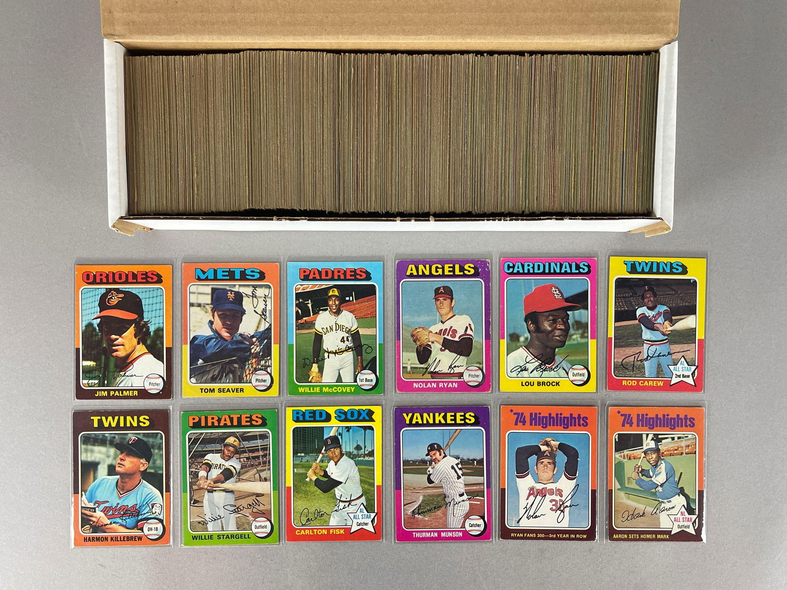 1975 Topps Baseball Near Complete Set 648/660 (1 of 2)