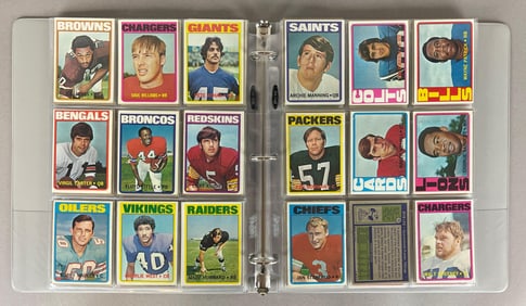 1972 Topps Football Near Complete Series 1 Set 129/132
