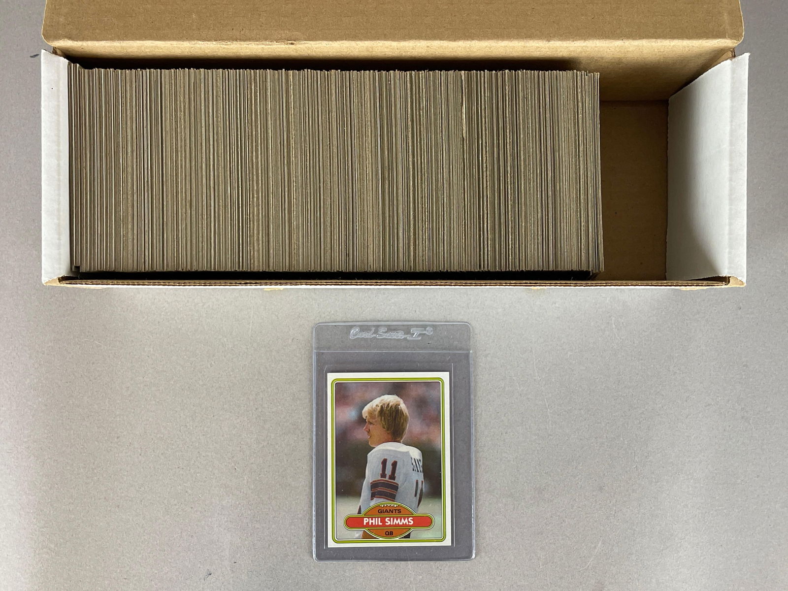 1980 Topps Football Complete Set: Conditions vary, Mid-grade to High, Includes Phil Sims Rookie