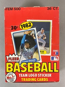 1982 Fleer Baseball Unopened Wax Box