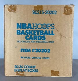 1989 NBA Hoops Basketball Series 2 Factory Sealed Case with 20 Boxes